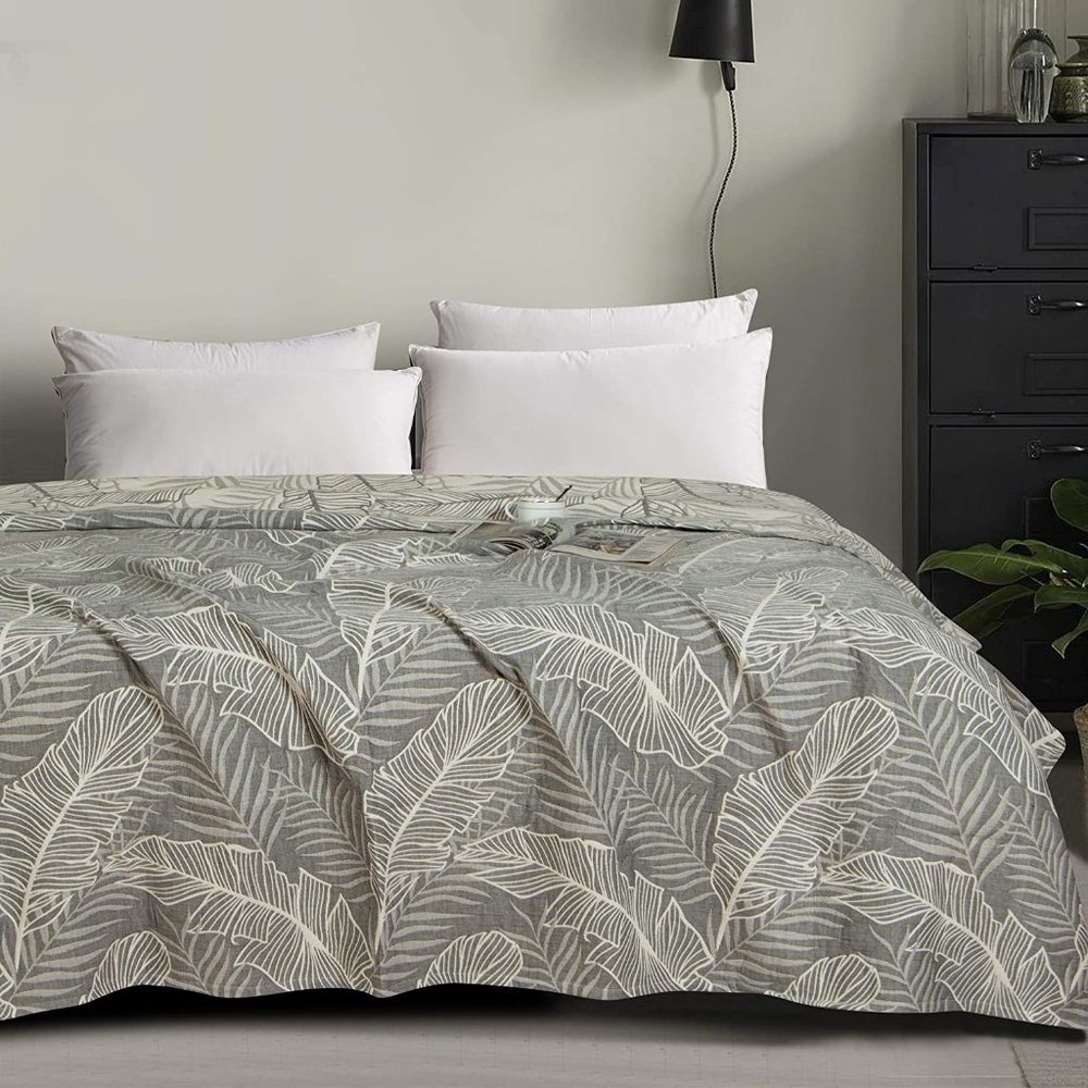 68 x 92 Muslin Natural Cotton Bed Fall Blanket